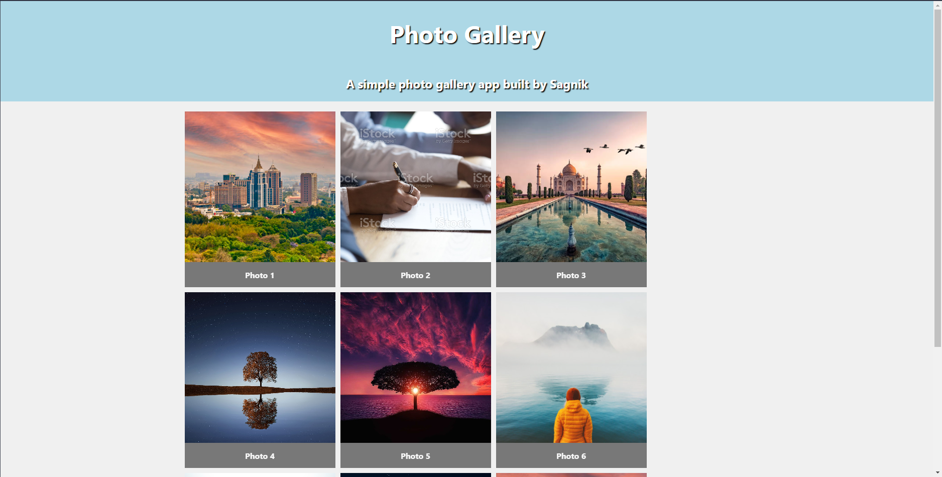 Photo Gallery App