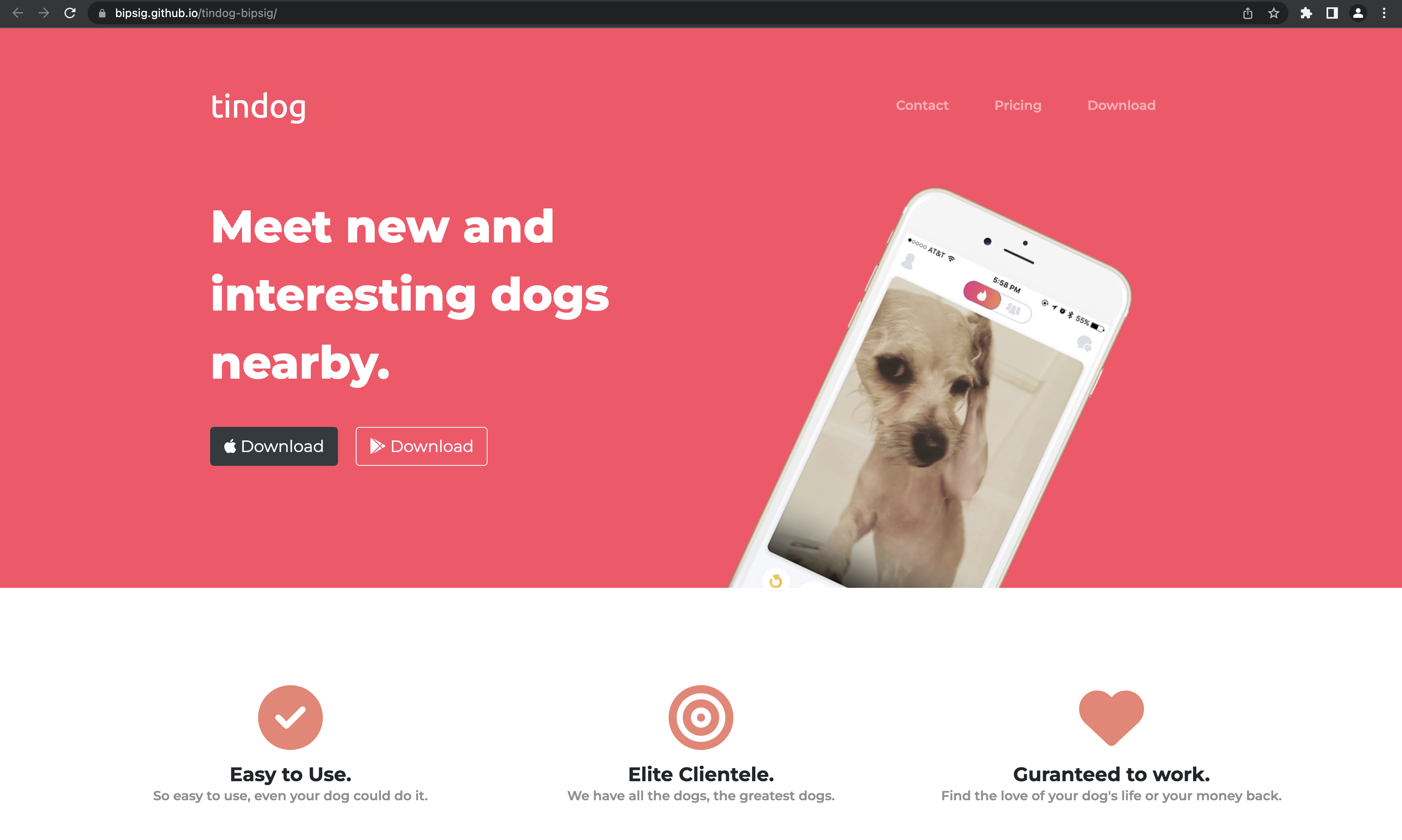 Tindog - Tinder for Dogs